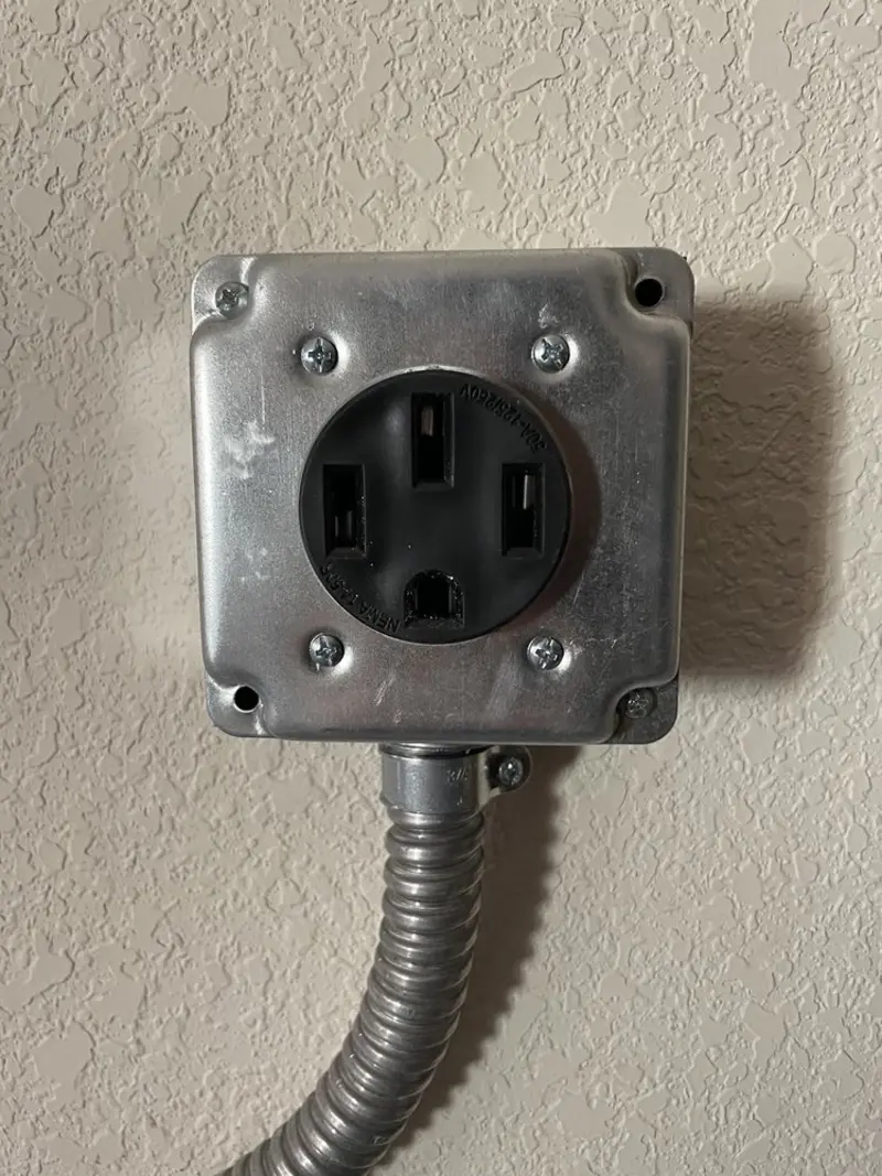 NEMA 14-50 outlet installed for Smart Home Electrical in Brier